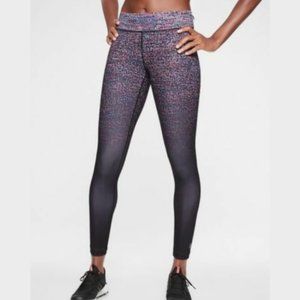 NWOT Athleta Purple Contender Dazzle Leggings